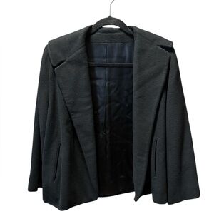 Vintage Black Cashmere Blazer • Hand Tailored • Union Made • Fully Lined